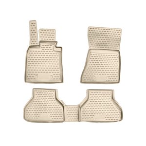 BMW X6 Floor Mats - Omac - Rubber TPE - Beige - '08-'14